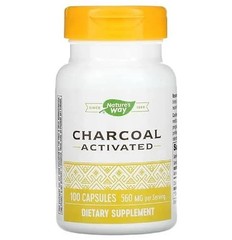 Nature’s Way Activated Charcoal 100 Capsules EXP 03/28