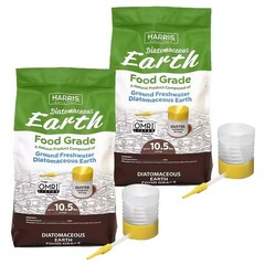 Harris 10.5 lbs. Diatomaceous Earth Food Grade 100% with 21 lbs. Powder 2-Pack