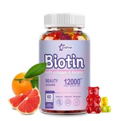 WEEM Hair Skin and Nails Gummies – Supports Healthy Hair – Vegan biotin Vitamins