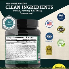 MRE – Organic Greens Superfoods – Easy Total Nutrition Drink Mix – iwalu FORTIFI