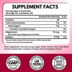 Vitboost Magnesium Citrate Gummies 600mg – 120 Count