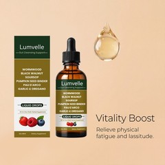 LUMVELLE Wild Harvested Wormwood Herbal Liquid Botanical Supplement Drops 3PCS