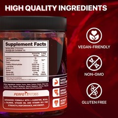 Perfect Fit 365 Creatine Monohydrate Gummies 8000mg Berry Mix 120ct BB2/27