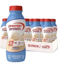 Premier Protein High Protein Vanilla Shake, 11.5 fl oz Bottles, 12 Pack
