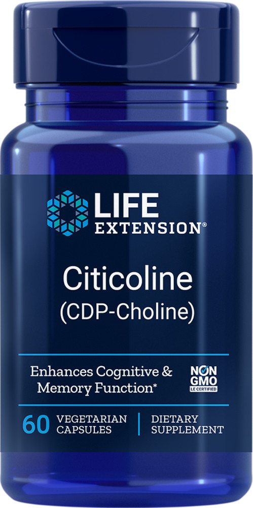 Life Extension Citicoline (CDP-Choline) -60 Capsules