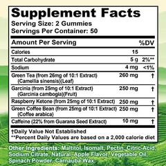 Green Tea Gummies – Weight Loss Fat Burner To Curb Cravings & Boost Metabolism