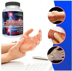 2 Pack Glucosamine Chondroitin MSM Turmeric – Joint Health Supplement – 200 Caps