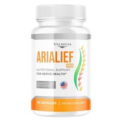 Arialief Nerve Support Supplement Capsules Sciatica Neuropathy Pain 1 Pack 60Ct
