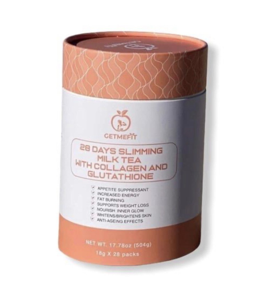 Getmefit 28 Days Slimming Milk tea with Glutathione & Collagen drink