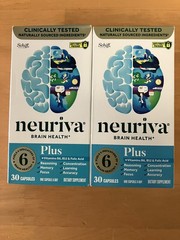 2-Pack Schiff Neuriva Brain Health Plus 30 Caps. ea. SHIPS FREE* Exp 08/2027
