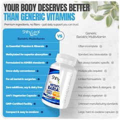 Bariatric Multivitamin Iron-Free (Once-a-day Vegetarian Capsule) Shiny Leaf