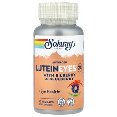 2 X Solaray, Advanced Lutein Eyes� 24 with Bilberry & Blueberry, 60 VegCaps