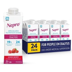 Nepro Nutrition Shake for People on Dialysis, 19g Protein, 420 Calories, Mixe…