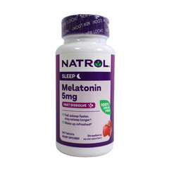 Natrol Melatonin 5 mg Fast Dissolve Tablets Strawberry, 90 CT EXP 05/31/2026