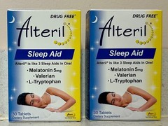 2 Alteril – Sleep Aid (Drug Free)- (60 Tablets Per Box)