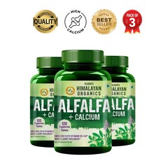 HIMALAY.AN Organics Alfalfa Calcium D3 K2 Zinc 360Tabs