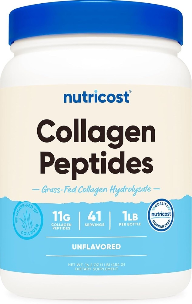 Collagen Peptides Powder 1LB Grass Fed Unflavored