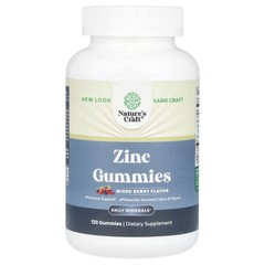 2 X Nature’s Craft, Zinc Gummies, Mixed Berry, 120 Gummies