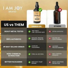 2 BOTTLES-NEW I Am Joy Ormus Gold Oil, DNA Repair & Pineal Gland Decalcification