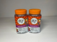 2 Align DualBiotic Prebiotic + Probiotic for Women and Men 2X 60= 120 Gummies
