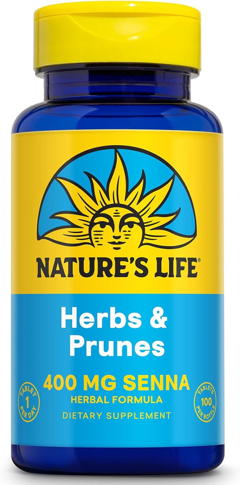 Senna Prune Herbal Supplement Digestive Support 100 Servings