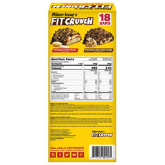 Chef Robert Irvine’s FITCRUNCH High Protein Baked Bars, Variety Pack, 1.62 oz. 1