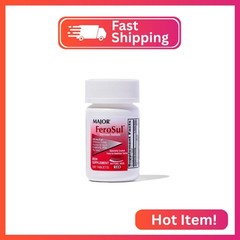 Major Ferosul – Ferrous Sulfate 325mg Tablets with 65mg of Elemental Iron – Iron