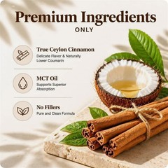 Metabolae Ceylon Cinnamon Extract Capsules with MCT Oil, 300 Softgels