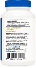 Nutricost N-Acetyl L-Cysteine (NAC) 600mg, 120 Vegan Capsules – Non-GMO