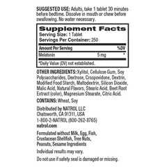 Natrol Melatonin 5 Mg Fast Dissolve 250 Strawberry Flavor Tablets ~ Exp 03/2027