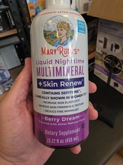 Mary Ruth’s Liquid Nighttime Multimineral + Skin Renew, Berry Dream, 15.22 fl oz