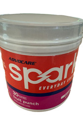 Advocare Spark Canister Energy Drink- Fruit Punch, 42 Servings, 120mg caffeine