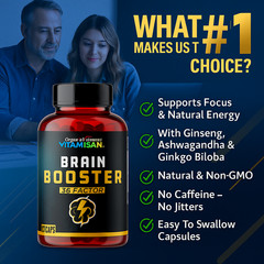 Bright Great Brain Focus Memory Supplement Nootropic For Focus Energy 90