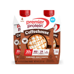 Premier Protein Shake,Coffeehouse Caramel Machiatto, 30g Protein, 11 Fl Oz, 4 Ct