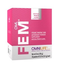 FEM PLUS BOX W/30 SACHETS 6.9 OZ EA PEACH FLAVOR **FREE SHIPPING**