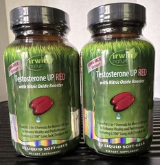 Testosterone Up Red W/Nitric Oxide Booster Liquid Softgels For Vitality EXP 1/28