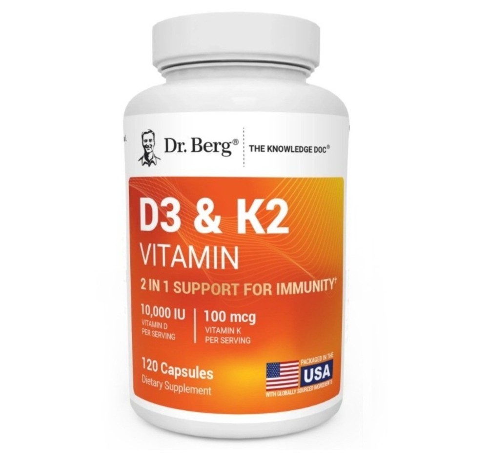 Dr. Berg New Maximum Strength 7-In-1 Vitamin D3 K2 5000 IU | Naturally hot sale