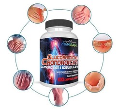 2 Pack Glucosamine Chondroitin MSM Turmeric – Joint Health Supplement – 200 Caps