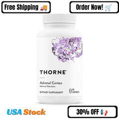 Thorne Adrenal Cortex Supplement for Cortisol Management, 60 Capsules