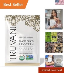 Truvani Pea Protein Powder Vanilla 20g Organic Plant Based Serving Keto