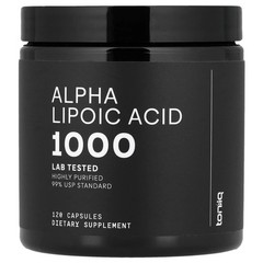 2 X Toniiq, Alpha Lipoic Acid 1000, 120 Capsules (500 mg per Capsule)