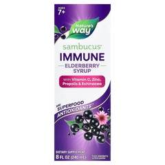2 X Nature’s Way, Sambucus�, Immune Elderberry Syrup, Ages 7+, 8 fl oz (240 ml)
