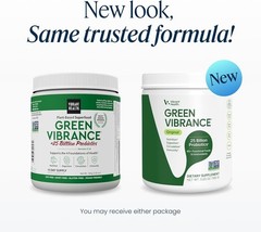 Green Vibrance Superfood Powder 15 Servings 25 Billion Probiotics Vibrant Health