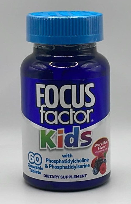 Focus Factor Kids ~ 60 Chewable Tablets ~ Berry Blast Flavor ~ SEALED ~FAST SHIP