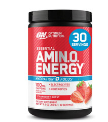 Optimum Nutrition Amino Energy Hydration + Focus Powder Strawberry Burst 9.5 oz