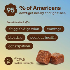 Fiome Fiber Bite Supplement Chewables – Banana Cinnamon – 15ct