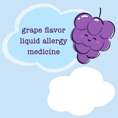 Children’s Oral Solution, Grape Flavor, Non-Drowsy 24h Relief of Sneezing,