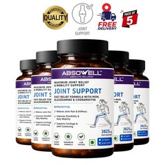 ABSO.WELL Joint Care 60 Vegan Tabs Pack of 5 MSM Blend