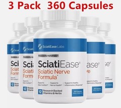 3 Pack SciatiEase Labs Sciati Ease Sciatic Nerve Formula 120 Cap NEW ! Exp 2027-
