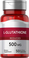 L-Glutathione 500mg 50 Caps Reduced No Gluten/Non GMO